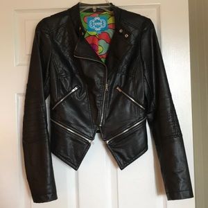 Nanette Lepore - L’Amour Leather Moto Jacket